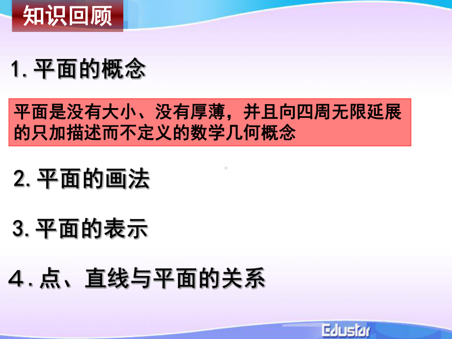 （优秀课件）人教版高一数学必修二第二章211平面的性质(课件).ppt_第2页