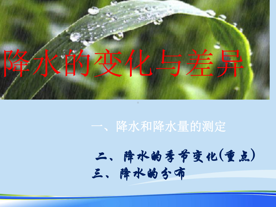 降水的变化与差异优品资料课件.ppt_第1页