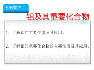 高三一轮复习《铝及其重要化合物》教学课件.pptx