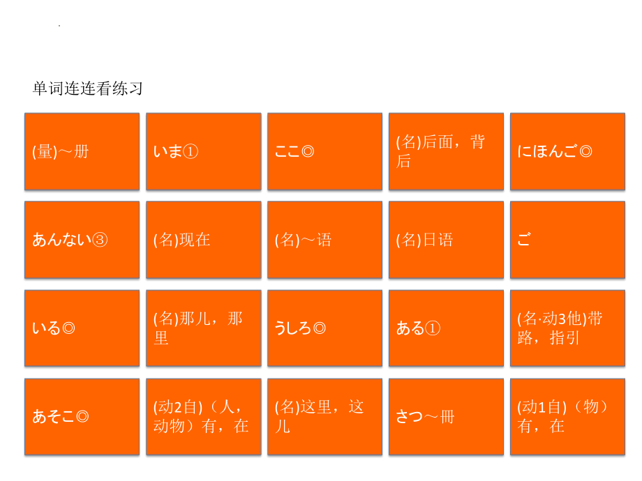 第7课 单词连连看练习 ppt课件 -2023新人教版《初中日语》必修第一册.pptx_第3页