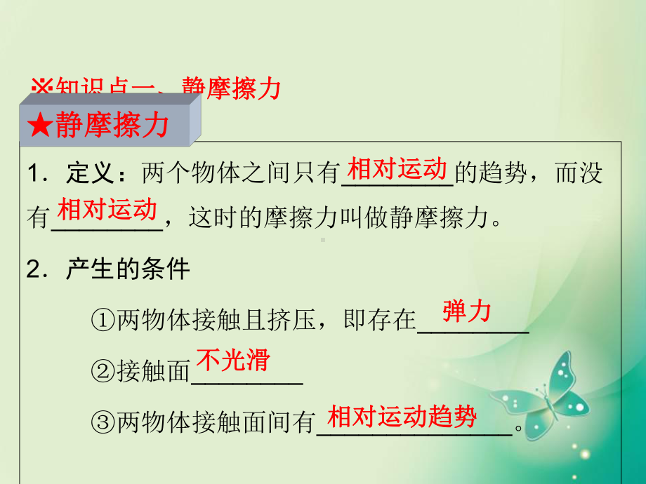 高中物理专题33摩擦力课件基础版新人教版必修.ppt_第2页