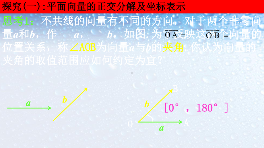 高中数学必修四人教版232平面向量的正交分解及坐标表示3课件.ppt_第1页