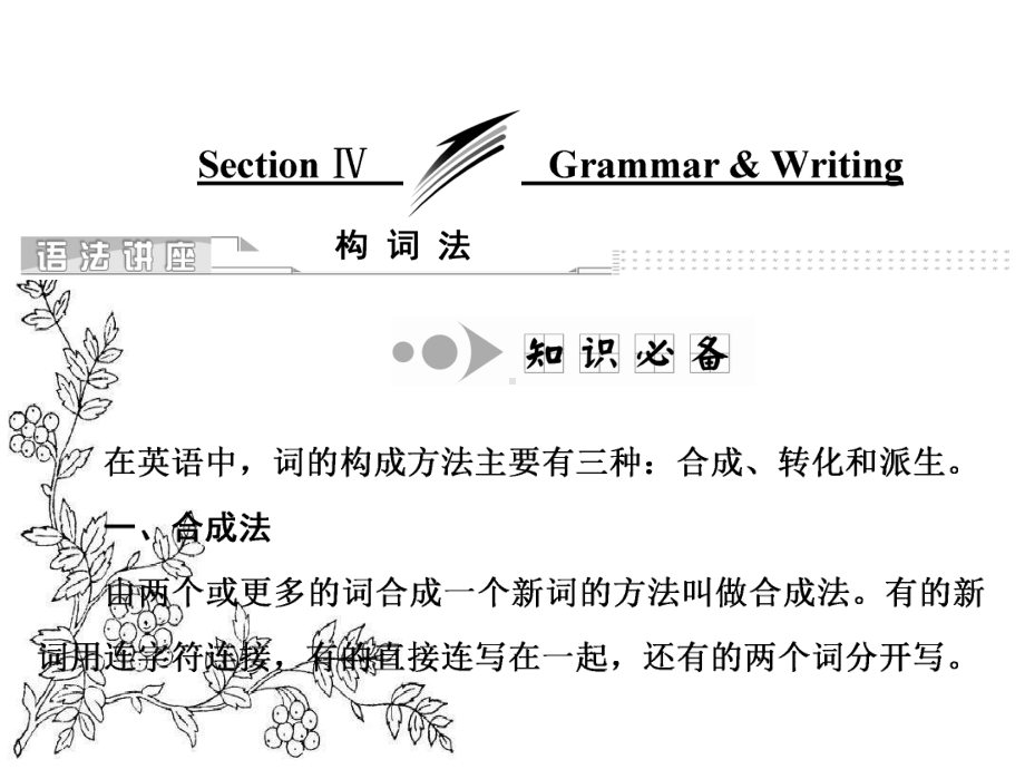 高中英语人教版必修4课件：Unit-5-Section-Ⅳ-Grammar-&-Writing.ppt_第1页