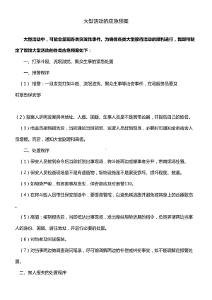 大型活动的应急预案(DOC 10页).docx