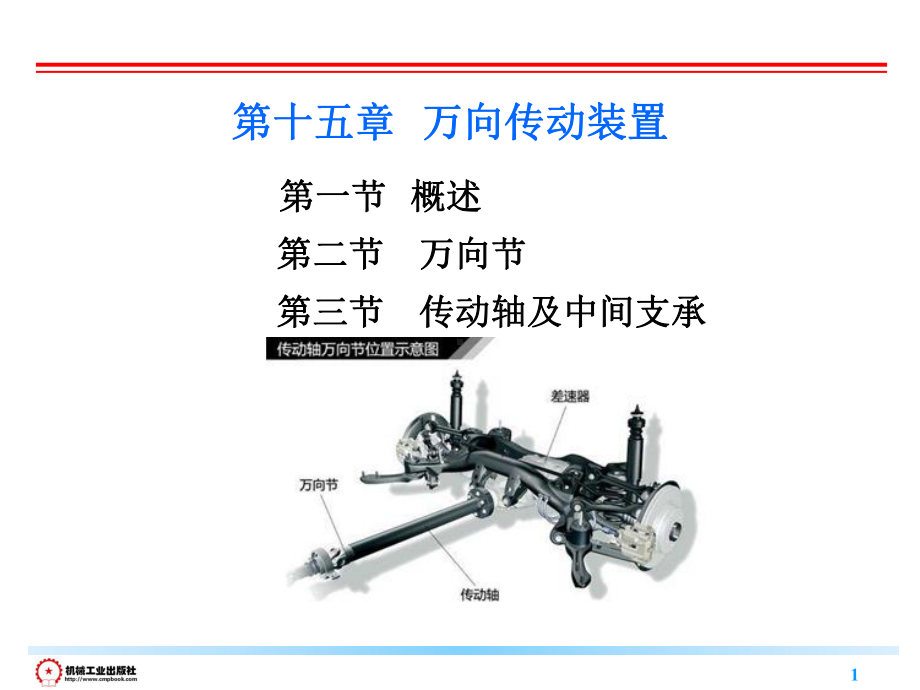 《汽车构造(下册)(第3版)》教学课件-第15章万向传动装置.ppt_第1页