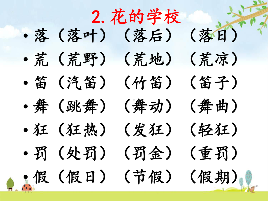 人教部编版语文三年级上册课后生字组词汇总期末复习重点版课件.pptx_第3页