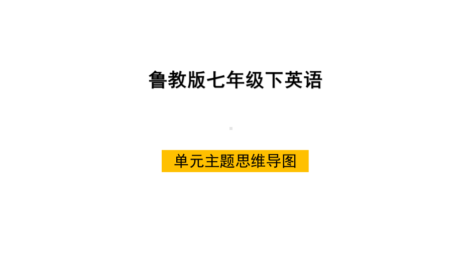 鲁教版七年级下英语各单元主题思维导图课件.pptx_第1页