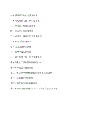 安全应急预案措施(最终)(DOC 15页).docx