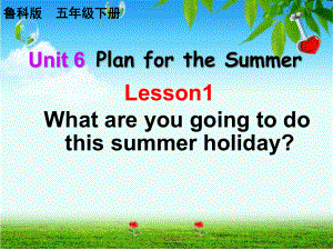 鲁科版小学英语五年级下册Unit-6《Lesson-1-What-are-you-going-to-do-this-summer-holiday》公开课课件.ppt