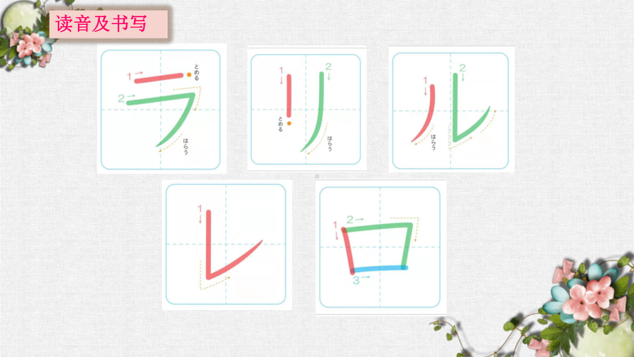 第二课 ら、わ、ん ppt课件 -2023新人教版《初中日语》必修第一册.pptx_第3页