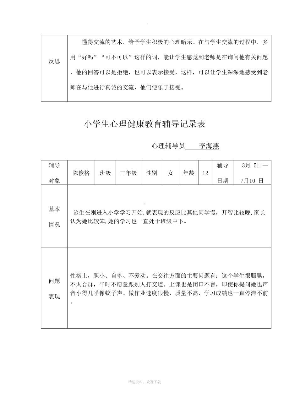 小学生心理健康教育辅导记录表11342(DOC 17页).doc_第3页