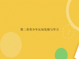 青少年认知发展与学习完整版资料课件.ppt