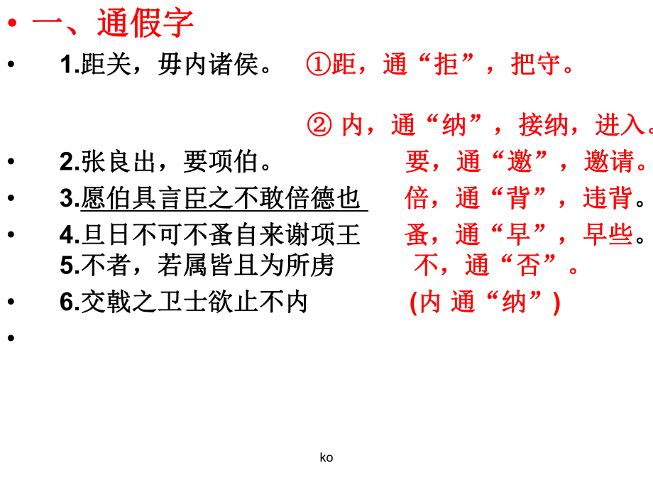 鸿门宴知识点归纳课件.ppt_第2页