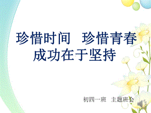 主题班会-珍惜时间-提高效率-主题班会课件.ppt