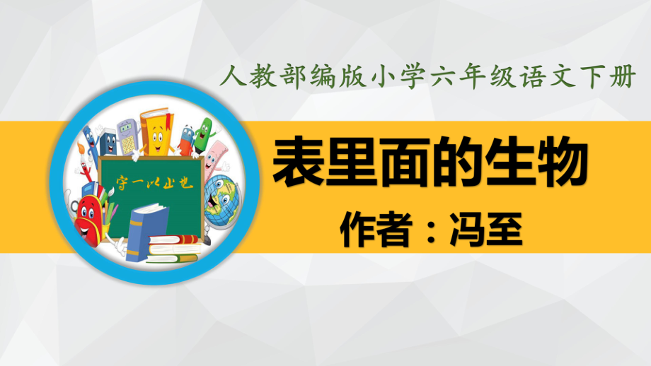 部编版六年级语文下册-表里的生物(内附生字教学)课件.ppt_第3页