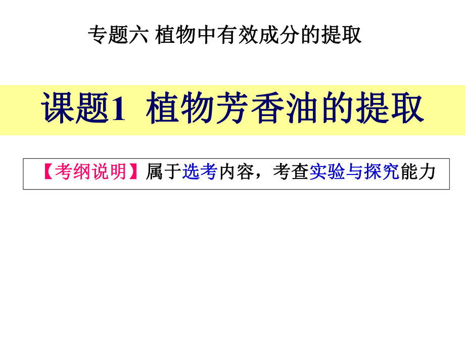 高中生物选修一专题6：课题1《植物芳香油的提取》优质课件.ppt_第3页