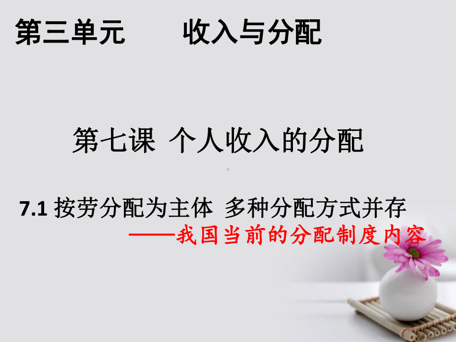 高中政治-371《按劳分配为主体-多种分配方式并存》课件-新人教版必修1.ppt_第2页