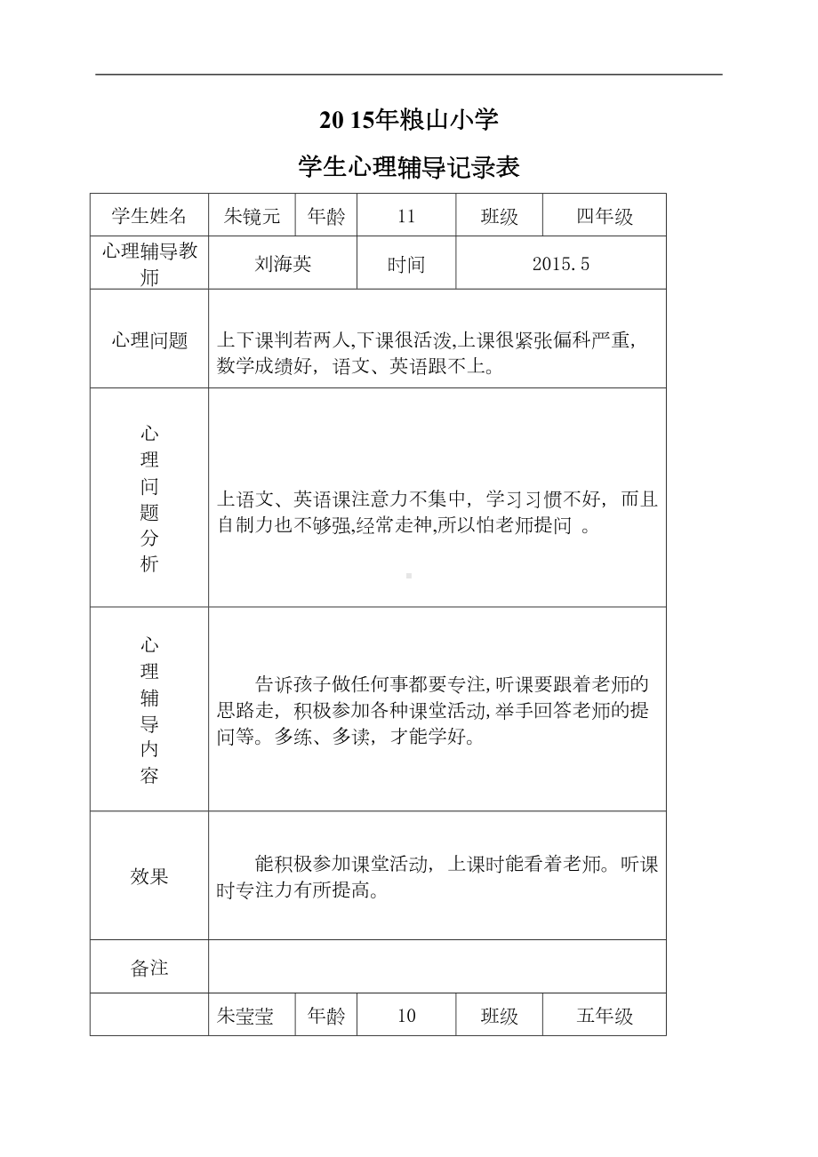 小学心理咨询记录表-233334(DOC 16页).doc_第2页