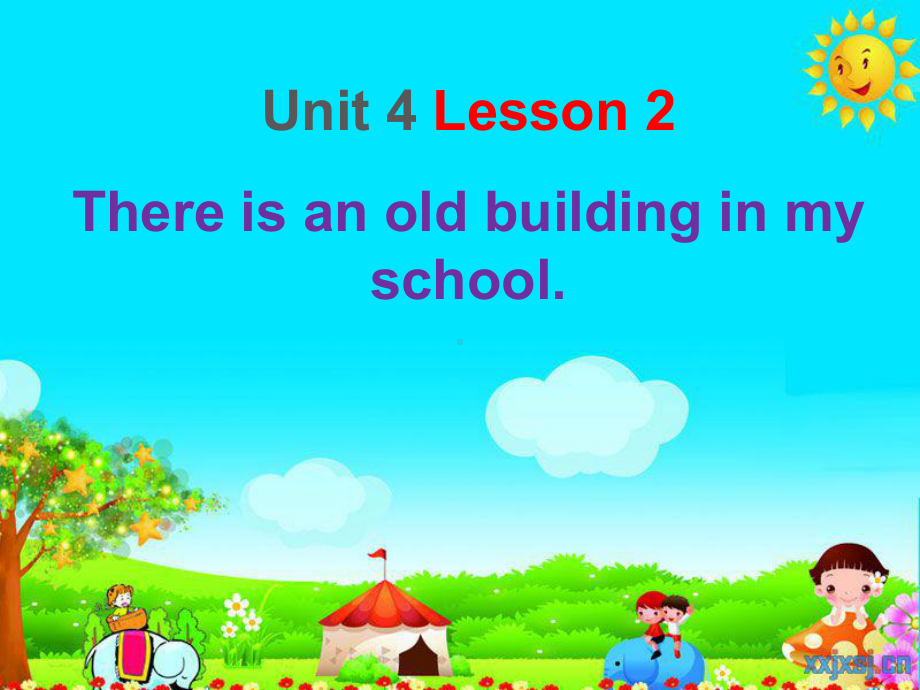 鲁科版五年级上册Unit4School-in-Canada-Lesson2There-is-an-old-building-in-our-school课件.ppt_第1页