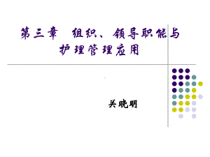 《护理管理学第4章：组织职能与护理管理应用.ppt