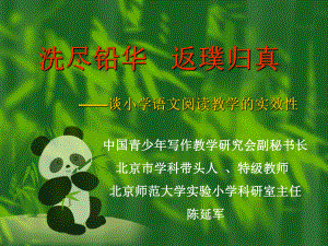 洗尽铅华返璞归真课件.ppt