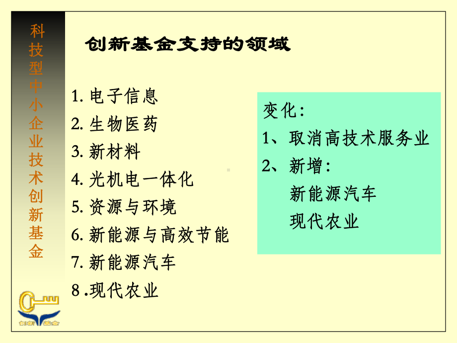 XXXX年创新基金项目申报材料变化资料课件.ppt_第3页