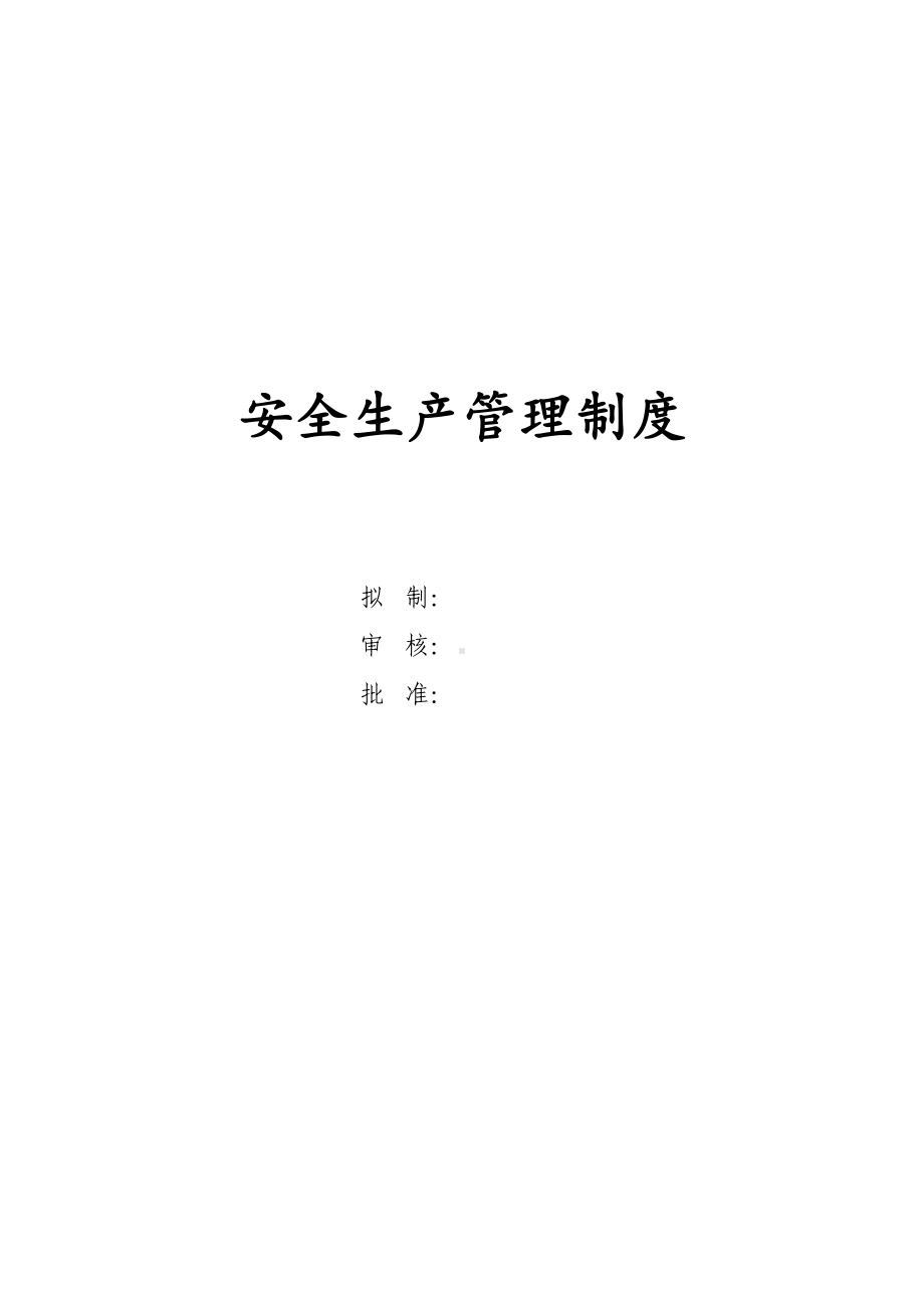 安全生产责任制及管理制度(DOC 24页).docx_第1页