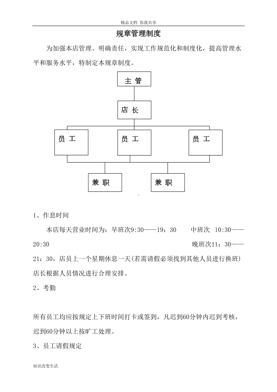 奶茶店管理制度及职责[](DOC 12页).doc_第1页