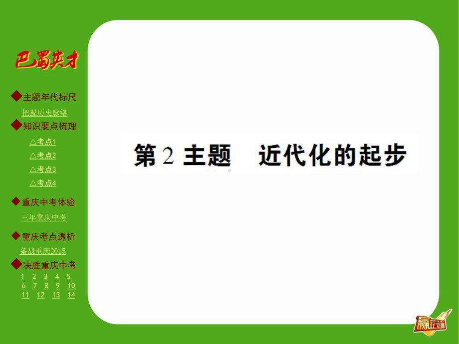 主题梳理-第2主题-近代化的起步课件.ppt_第1页