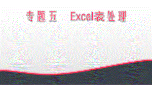 高考信息技术复习考点扫描05-Excel表处理(浙江专用)课件.pptx