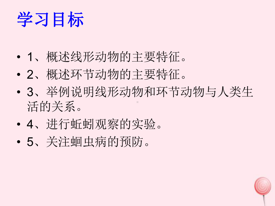 八年级生物上册第五单元生物圈中的其他生物第一章动物的主要类群第二节线形动物和环节动物课件新人教版.pptx_第2页