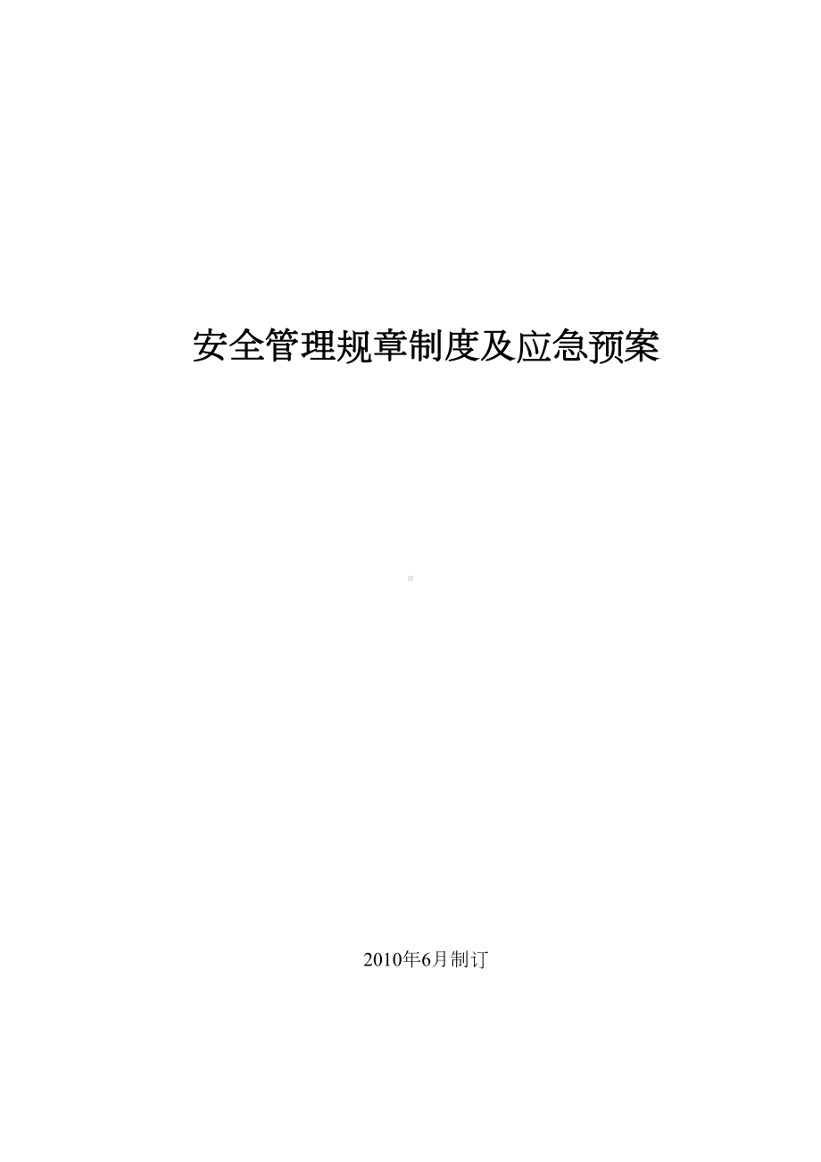 安全管理规章制度及应急预案（整理范本）(DOC 28页).doc_第2页