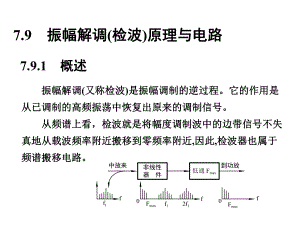 无线电通信-73-包络检波、同步检波及单边带信号的接收课件.pptx