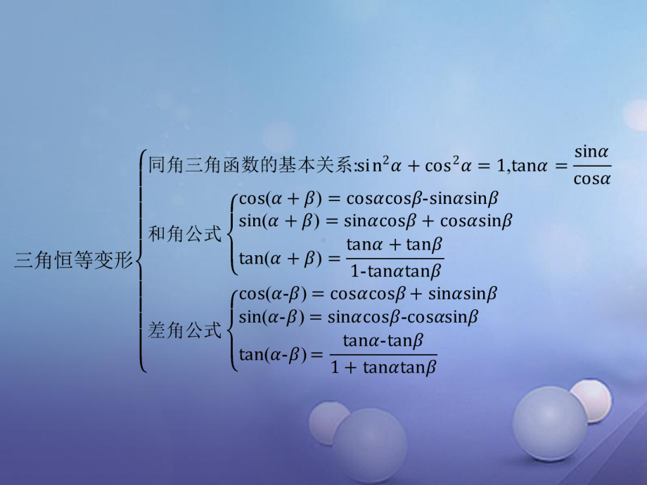 高中数学第三章三角恒等变形本章整合课件北师大必修4.ppt_第2页