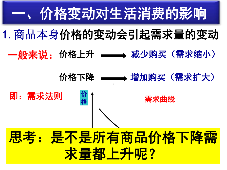 高中政治人教版必修1第1单元第2课第二框价格变动的影响-课件.ppt_第2页