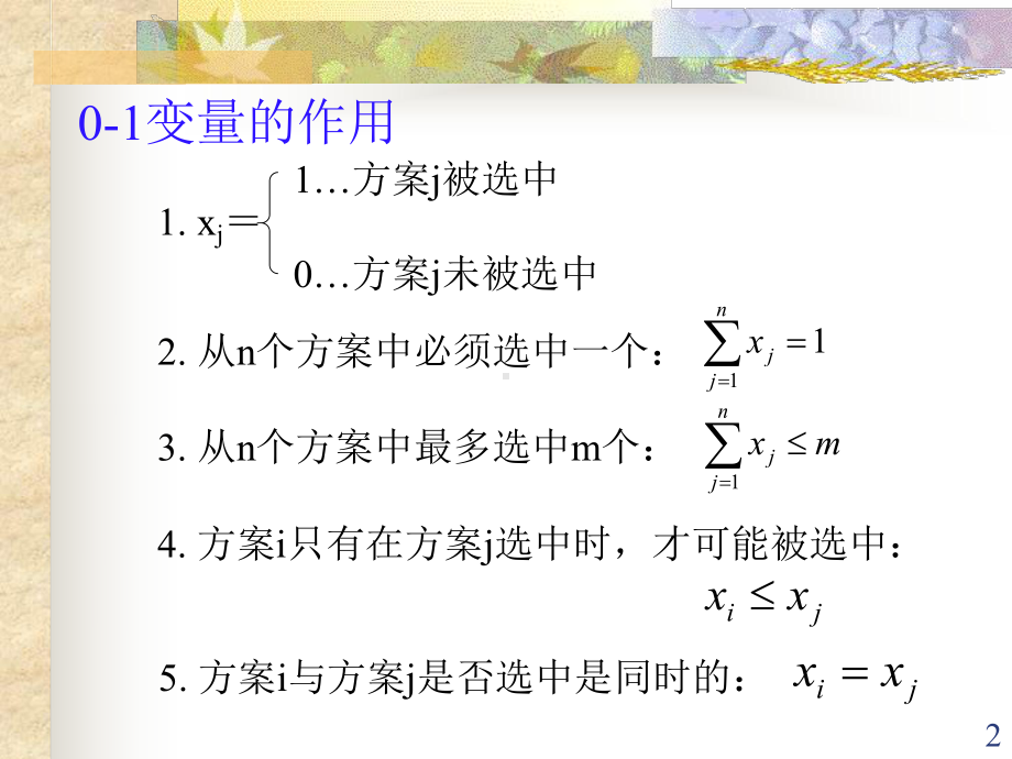 运筹学-整数规划案例策划推广方案.ppt_第2页