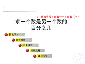 青岛版六年级数学上册第七单元信息窗2《求一个数是另一个数的百分之几》公开课课件.ppt