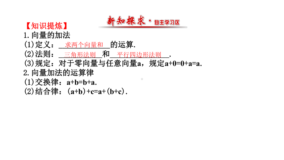 高中数学第二章平面向量221向量加法运算及其几何意义课件3新人教A必修4.ppt_第2页