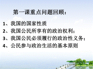 高三一轮复习政治生活第二课民主选举和民主决策课件.ppt