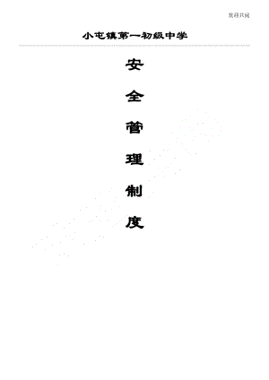 学校安全管理制度(20种)(DOC 28页).doc