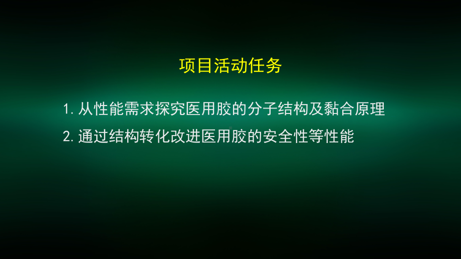 高二（化学(鲁科版)）微项目探秘神奇的医用胶-课件.pptx_第3页