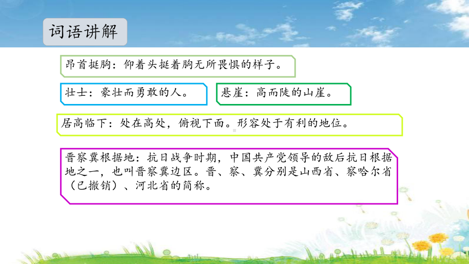 统编版小学六年级语文上册课件《狼牙山五壮士》1(第二课时)部编本.ppt_第3页