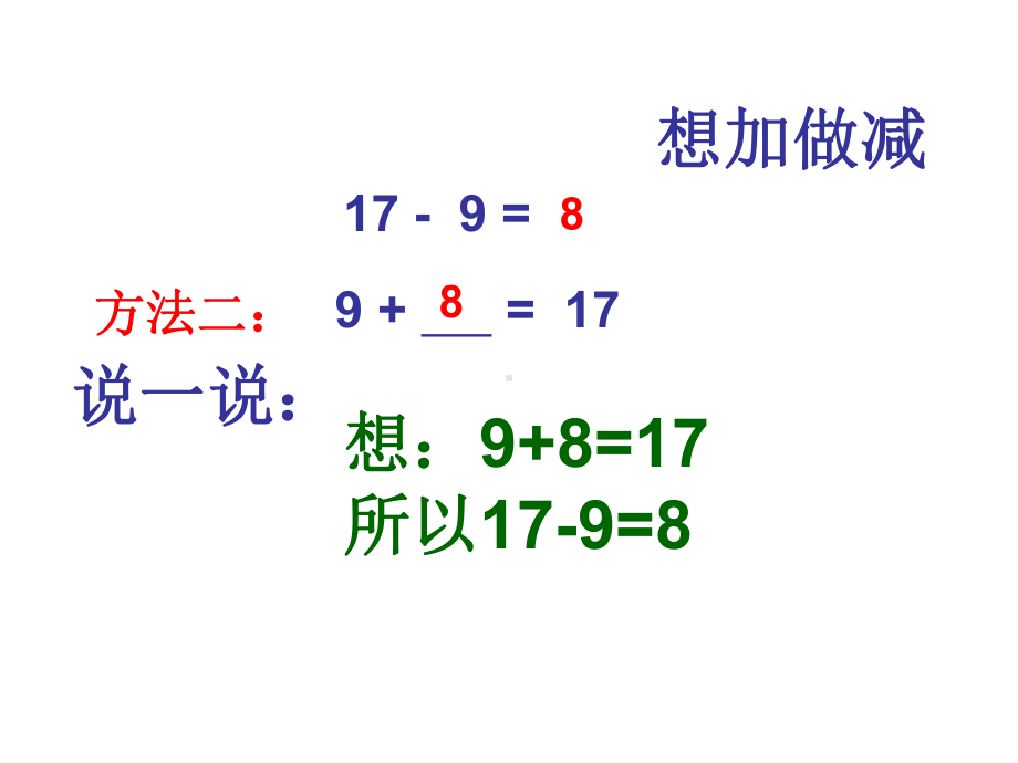 人教版(新)一年级数学第二单元十几减9练习课剖析课件.ppt_第3页