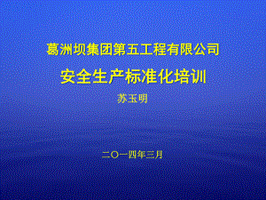 水利水电施工企业安全生产标准化培训课件.pptx