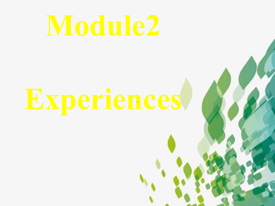 外研版八年级英语下册module2Experiences-课件.pptx_第1页