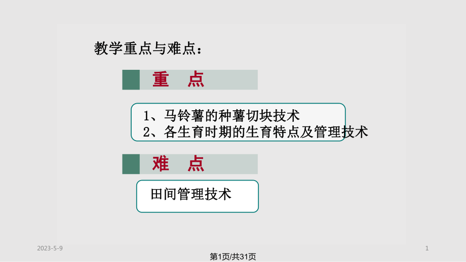 马铃薯生产技术课件.pptx_第1页