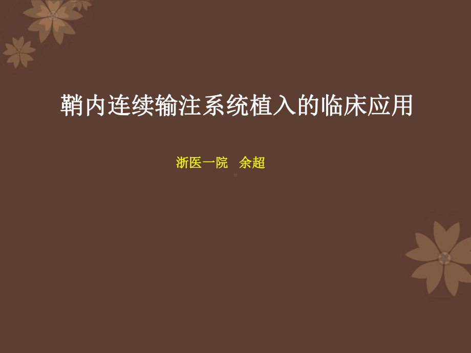 鞘内镇痛药物治疗汇总课件.ppt_第1页