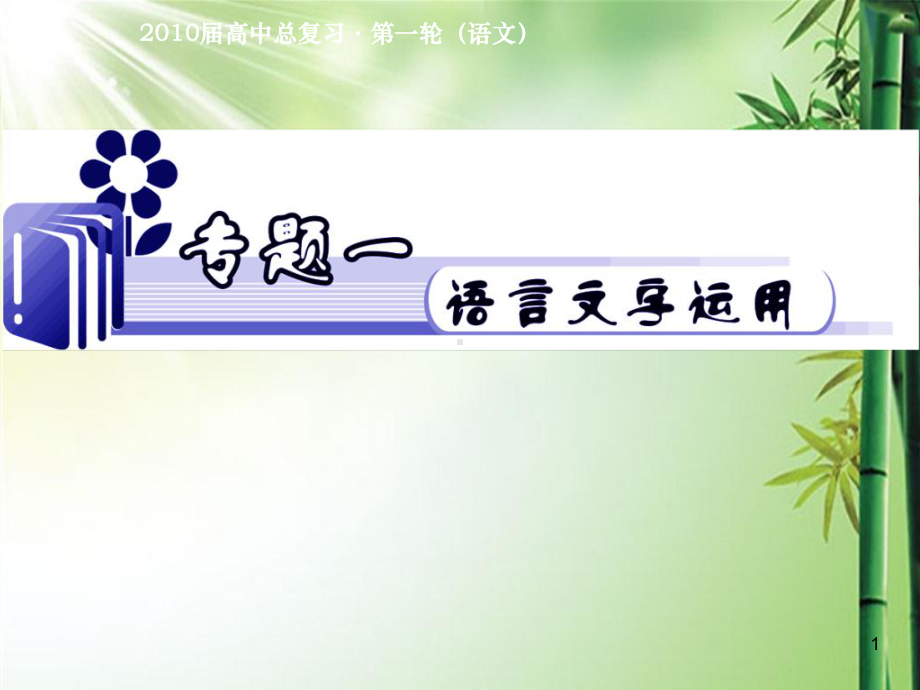 高考语文语言文字运用复习完美版课件.ppt_第1页