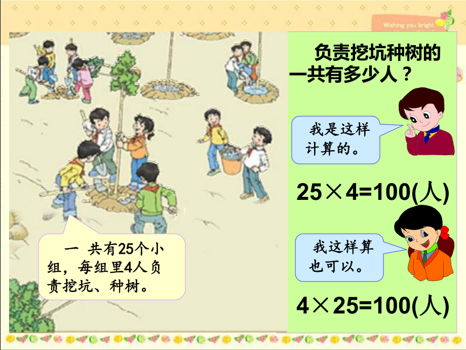 小学四年级数学下册《乘法运算定律》课件(新编人教版).ppt_第3页