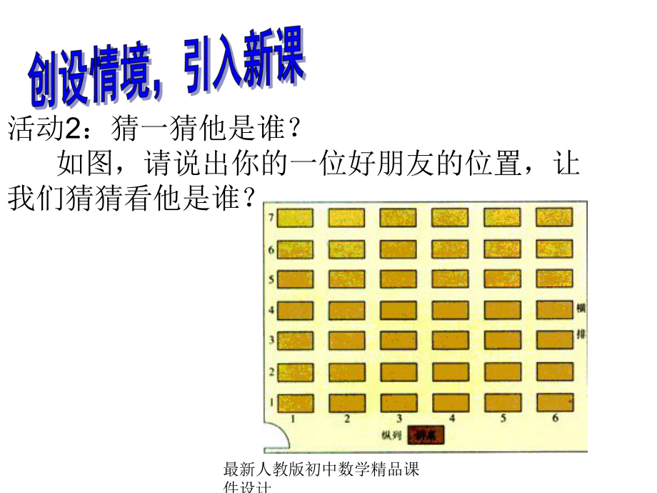 最新人教版初中数学七年级下册-711-有序数对课件-3.ppt_第2页